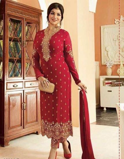 Indian Pakistani Ethnic Salwar Kameez Designer Suit Unsti