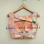 Fancy Back Side Blouse Designs By Designer Sonal and Pankaj - K4 .