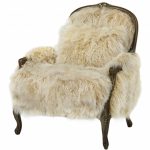Massoud Fancy Sheepskin Accent Chair: Western Passi