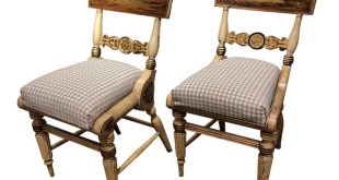 19th Century American Baltimore Painted Fancy Chairs- A Pair .