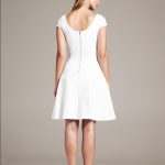 Banana Republic Dresses | White Seamed Fit Flare Dress | Poshma