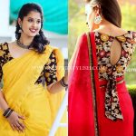 floral-blouse-designs-for-sarees (9) • Keep Me Styli