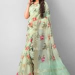Floral Print Sarees - Buy Designer Floral Sarees Online U