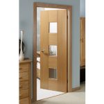 Flush door design with glass interior veneer wood door with door .