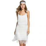 White Fringe Dress: Amazon.c