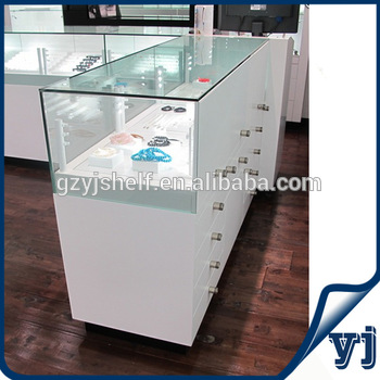 Electronic Products Jewelry Shop Glass Wood Showcase Design/Glass .
