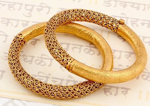 15 Latest Gold Bangles in 10 Grams | Gold bangles design, Gold .