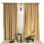 Amazon.com: KoTing Blackout Golden Curtain Drape for Bedroom 1 .
