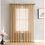 Gold Sheer Curtains: Amazon.c