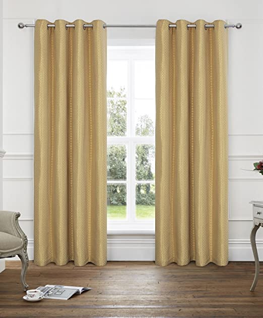 Amazon.com: Alexandra Cole Gold Curtains for Living Room Bedroom .