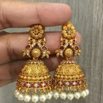 Gold Jhumka Earring designs latest 2019/ Gold buttalu (With images .
