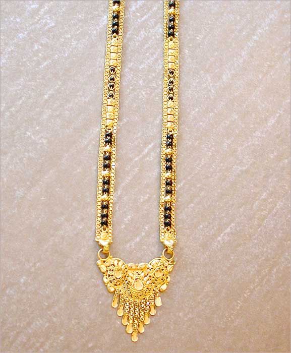Gold Mangalsutra Design, Gold Jewellery Mangalsutra, 22K Gold .