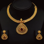 Gold Necklace - Indian Jewellery Designs South Jewellery (With .