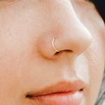 Amazon.com: 22g 7mm 14k Solid Gold Snug Fitting Nose Ring Hoop 22 .
