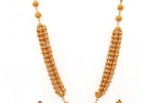 22K Gold Temple Jewellery Necklace Sets -Indian Gold Jewelry -Buy .