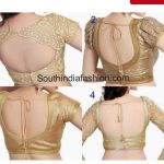 Gold blouse designs (With images) | Blouse designs 2014, Gold .