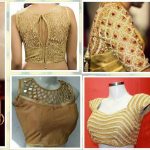 20+ Latest Golden Blouse Designs (With images) | Golden blouse .