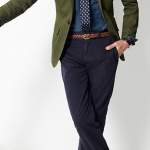 green + navy -- great color combo for the fall // menswear style + .