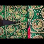 Green color Maggam work blouse designs || Bridal work blouse .