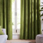 Olive Light Green Curtains Velvet Drapes Custom Drape Home | Et