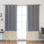 Beige/grey Curtains: Amazon.c