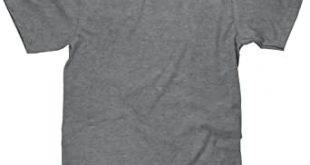 Tee Luv Graphite Gray Heather T-Shirt - Casual Regular Fit Grey .