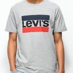 Levi's 84 Sports Logo Grey T-Shirt | Zumi