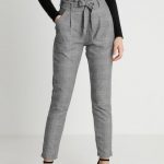 VMEVA PAPERBAG CHECK PANT - Trousers - grey/white @ Zalando.co.uk .