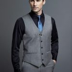 Hot Selling Grey Business Mens Vest Best Man Vest Custom Made .