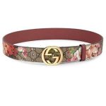 Gucci - Floral Logo Print Belt - saks.c