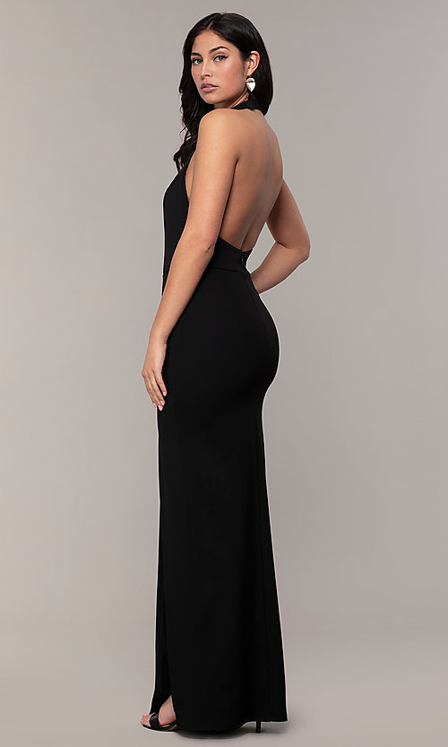 Long High-Neck Halter Backless Prom Dress by Simp