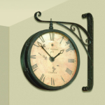 Victorian Double Sided Hanging Wall Clock | Bassett Mirror Company .