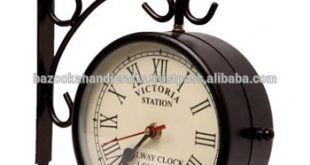 Vintage Metal Hanging Wall Clock, Hanging Wall Clock, Decorative .