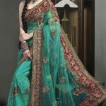 best heavy Border work sarees for wedding events | Party wear .