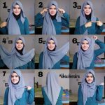 Check out this cute hijab style you can make using your square .