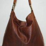 Details about Designer LUCKY Brand Brown Leather Hobo Tote .