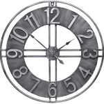 Amazon.com: YIDIE 24 inch Large Wall Clock Decorative Metal Retro .