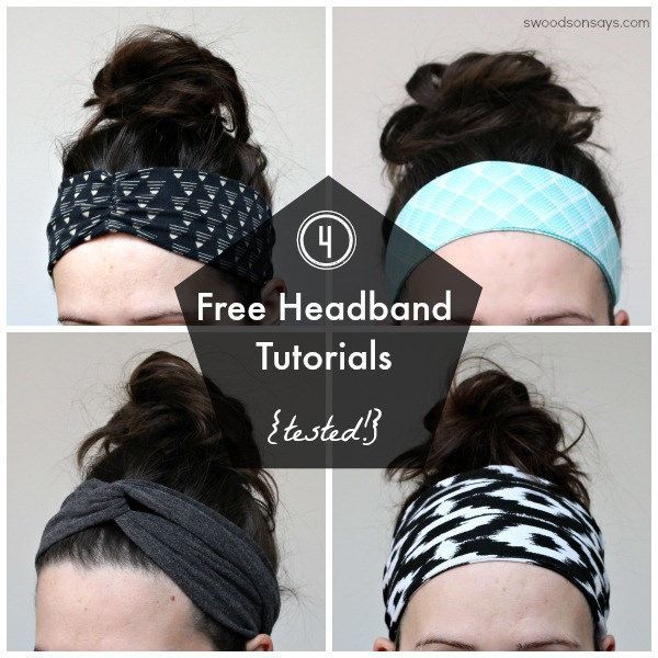4 Free Headband Tutorials - Tested | Headband tutorial, Free .