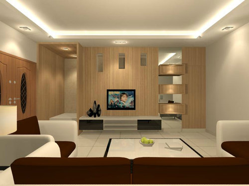 Living Hall Interior Design, Interior Fit-out Work, Office .
