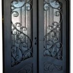 6'0"x8'0" Sofia Exterior Wrought Iron Door | Iron front do