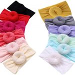 Amazon.com: Qandsweet Baby Headbands Circle Bows Knotted Soft Silk .