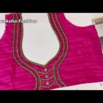 beautiful blouse back neck design stitching with lace - YouTube .