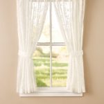 Butterfly Lace Curtains with Back Ta