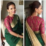 30 Latest High Neck Blouse Designs for Sarees - latest blouse .