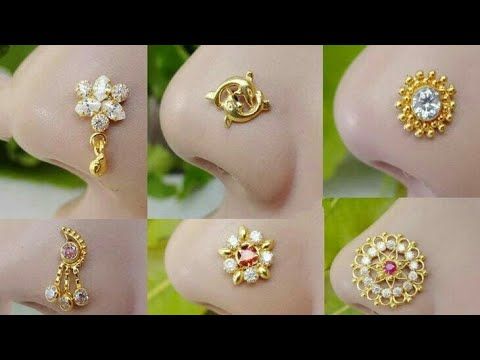 Latest Gold Nose Pin Stud Designs 2019 || Traditional Nose Pin .