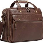 Amazon.com: Leather Briefcase for Men Computer Bag Laptop Bag .
