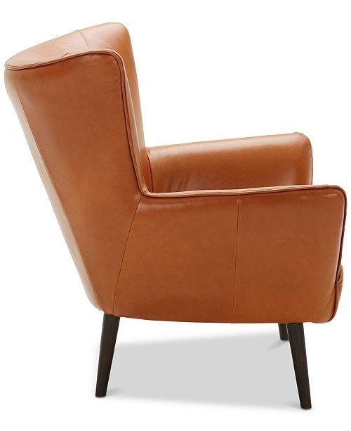 Furniture Penryn 31" Leather Accent Chair & Reviews - Chairs .