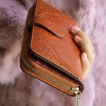 Women Brown Wallet Leather Long Zipper Wristlet Purse (With images .