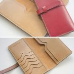 Handmade Womens long wallet clutch leather strap by dextannery .