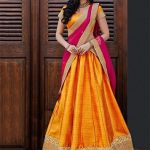 25 Lehenga Sarees With Blouse Designs | Half saree designs, Indian .